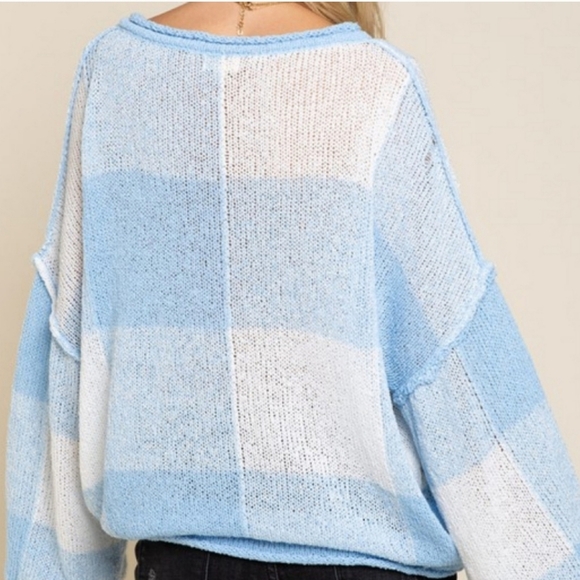 POL Distressed Relaxed Fit Sweater - Picture 5 of 5